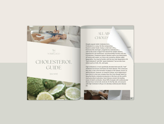 Cholesterol booklet for naturopaths and functional medicine practitioners