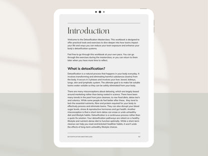PLR detox masterclass template for passive income and client education