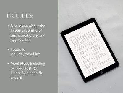 Canva eczema patient booklet template for wellness professionals and herbalists