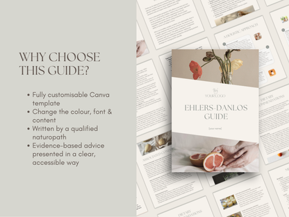 Ehlers-Danlos syndrome nutritionist education booklet editable