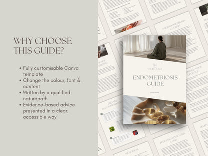 Done-for-you endometriosis management guide for holistic health professionals and nutritionists