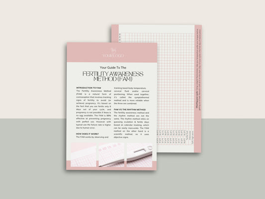 Fertility awareness handout for naturopaths and functional medicine practitioners