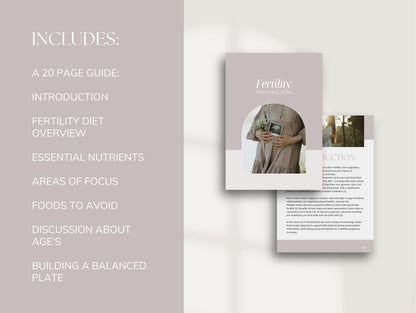 7 Day Fertility Meal Plan