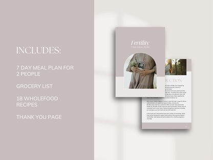 7 Day Fertility Meal Plan