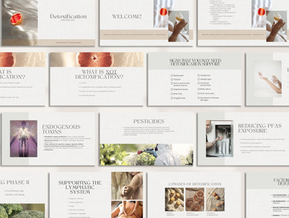 Canva detox webinar for naturopaths and holistic health professionals