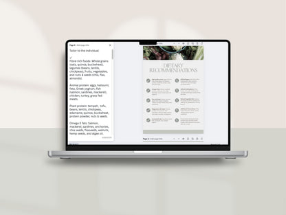 Client protocol Canva template for integrative practitioners