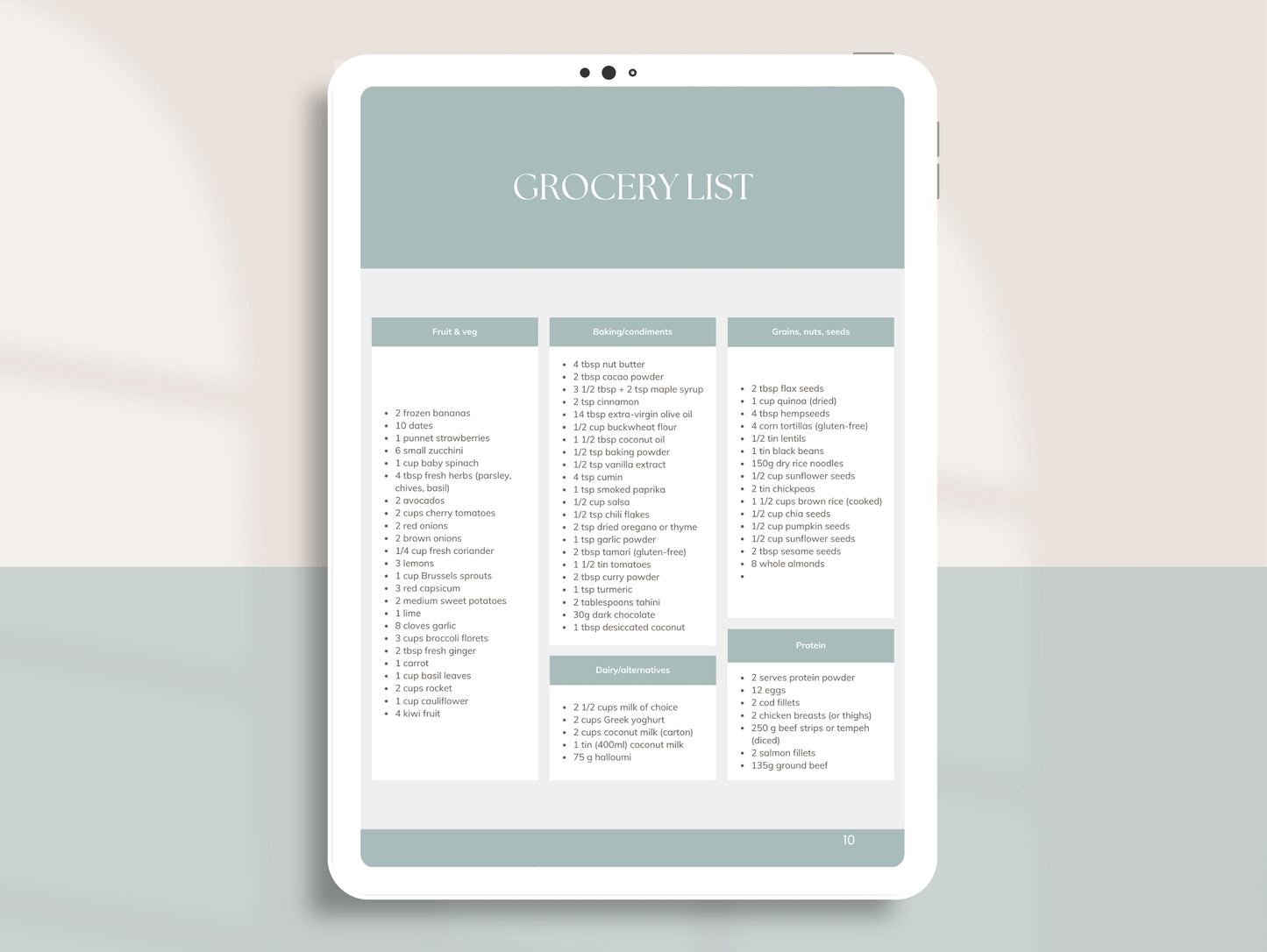 Gluten-Free Meal Plan