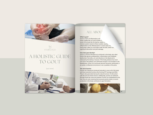Gout booklet for naturopaths and functional medicine practitioners