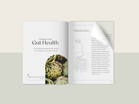 Gut health eBook white label template for naturopaths and nutritionists