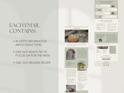 Gut microbiome education email series for holistic health businesses