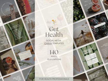 Gut Instagram Canva Templates - Aesthetic