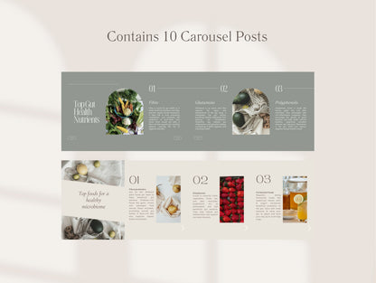 Client-ready SIBO, IBS, and microbiome social media posts for functional medicine practitioners