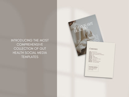 Gut Instagram Canva Templates - Aesthetic