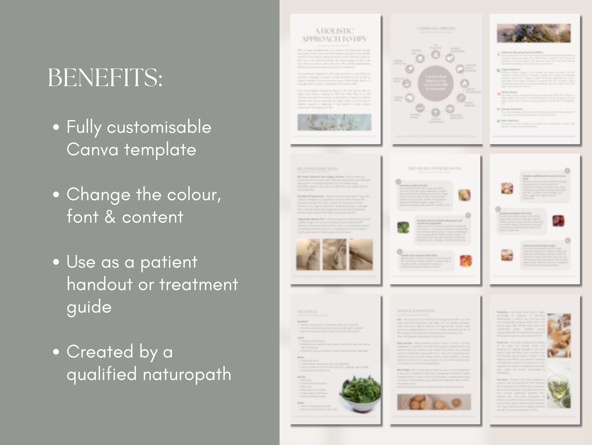 Client-ready HPV patient guide for functional medicine practitioners