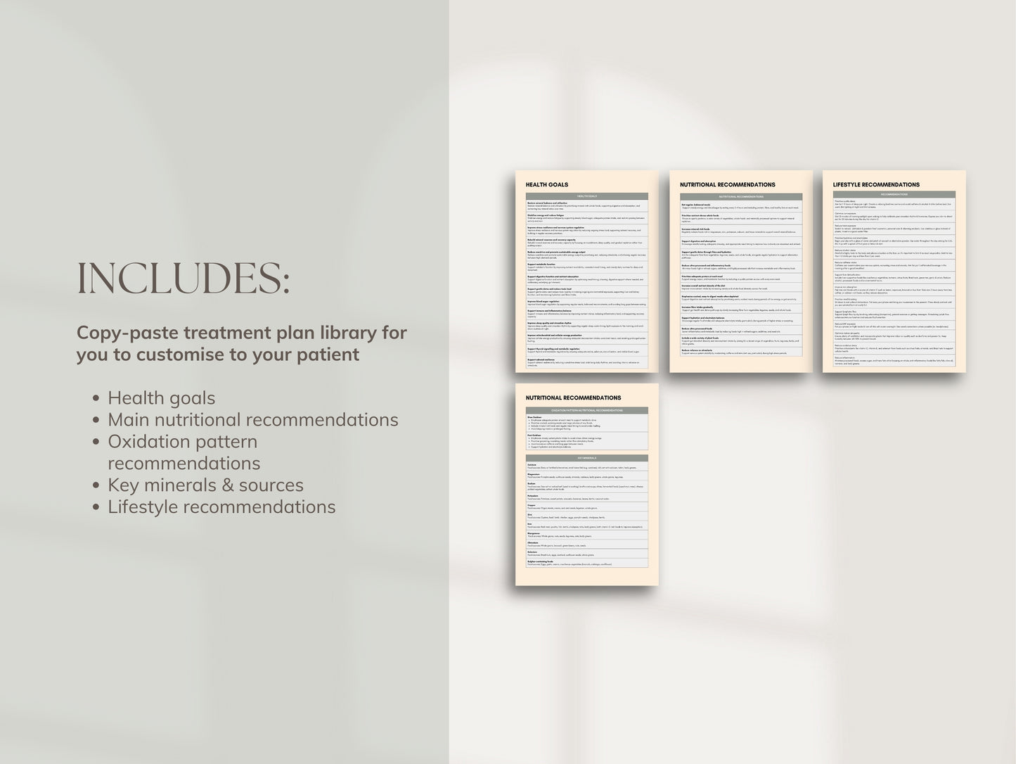 HTMA Customisable Patient Report - Booklet & Presentation