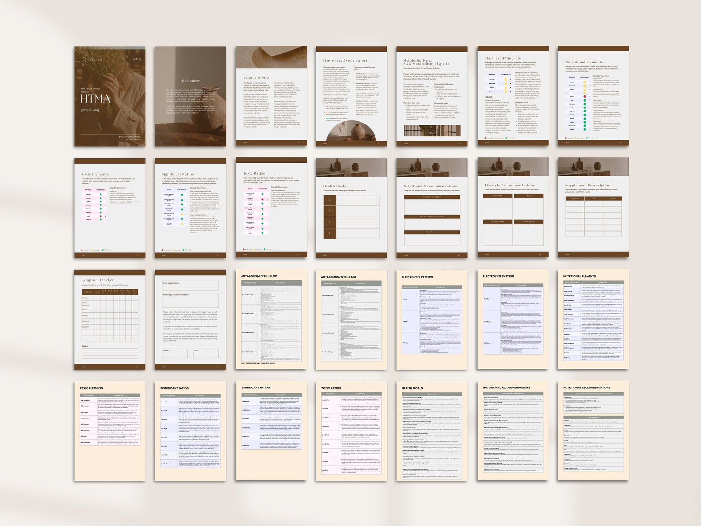 HTMA Customisable Patient Report - Booklet & Presentation