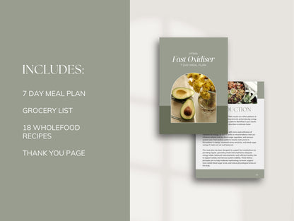 HTMA Fast Oxidiser Meal Plan