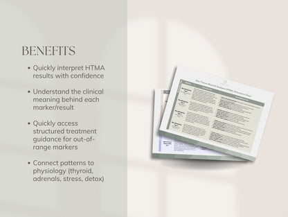 HTMA Clinical Reference Chart