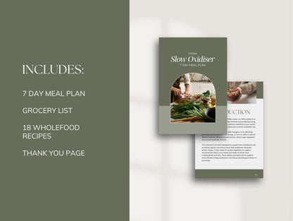 HTMA Slow Oxidiser Meal Plan