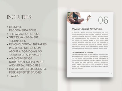 Holistic mental health eBook PLR for managing anxiety and depression for practitioners