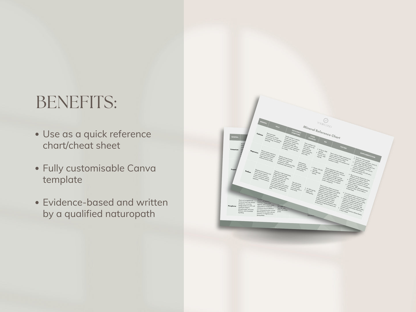 Mineral Reference Chart