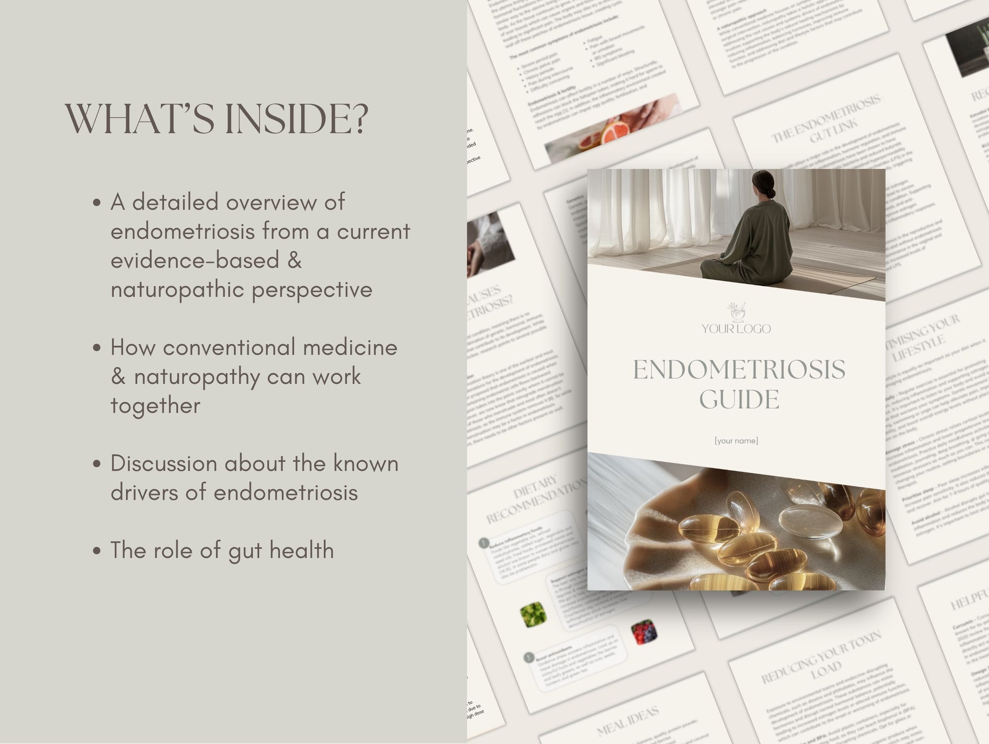 Editable endometriosis patient booklet for integrative health practitioners