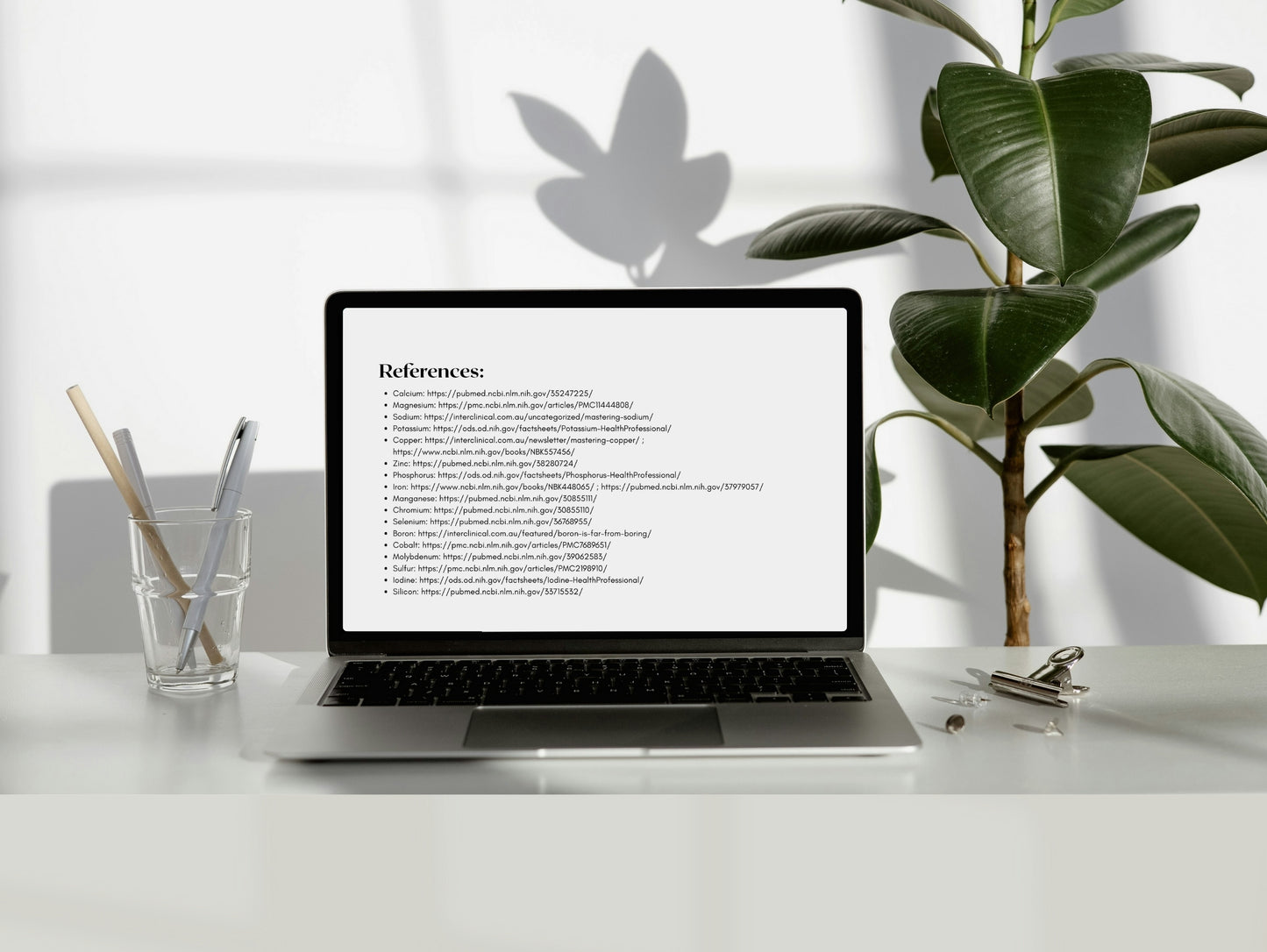 Mineral Reference Chart