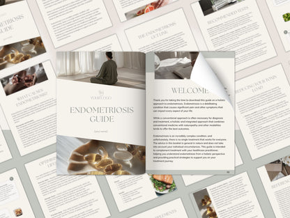 Pre-made endometriosis booklet for managing symptoms and improving fertility