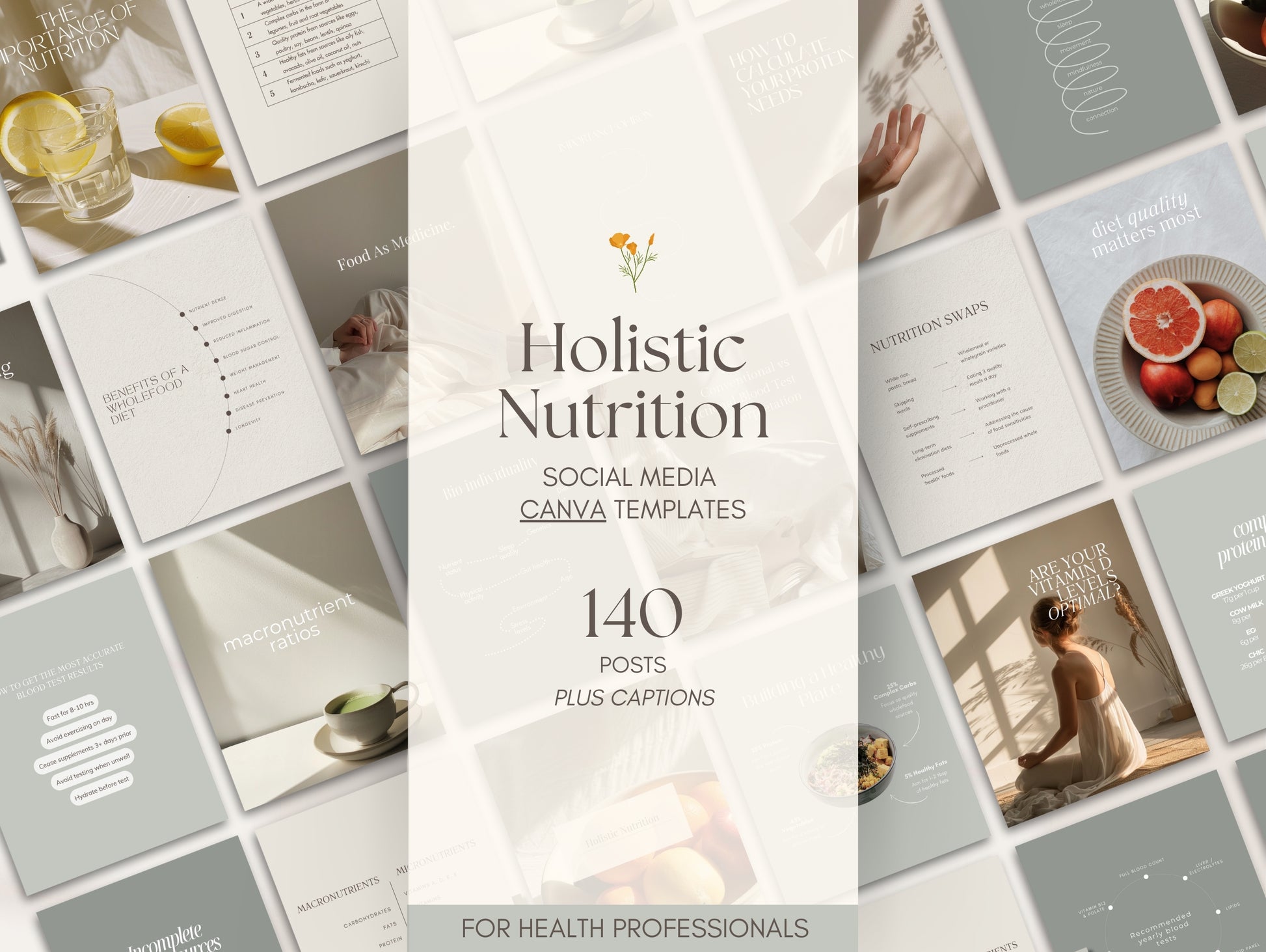 Nutrition Instagram templates for naturopaths and functional medicine practitioners