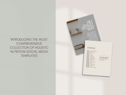 Nutrition Instagram Canva Templates - Aesthetic