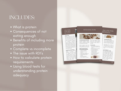 Protein Patient Handout
