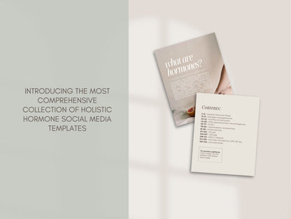 Done-for-you hormone Instagram content templates for holistic health professionals