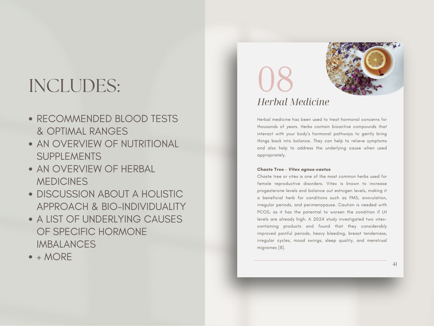 White-label PLR Canva eBook template for hormone balancing and endocrine health