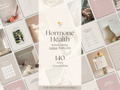 Hormone Instagram templates for naturopaths and functional medicine practitioners