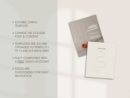 White-label Instagram templates for hormone health and wellness marketing