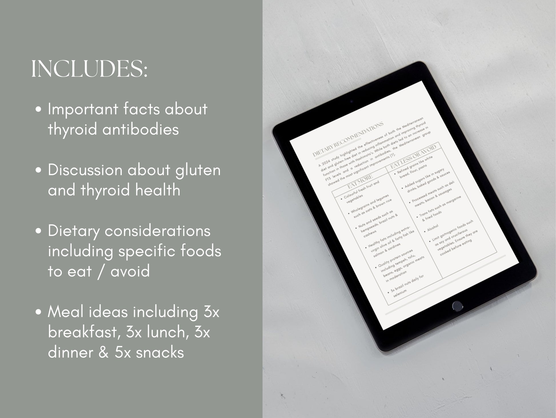 Canva hypothyroid patient booklet template for wellness professionals and herbalists