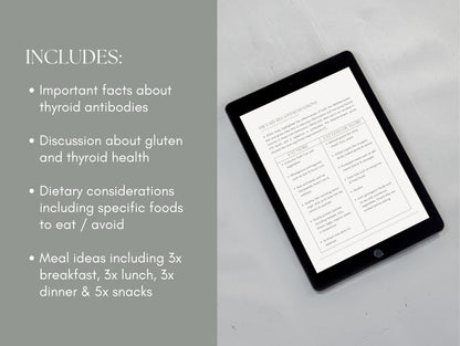 Canva hypothyroid patient booklet template for wellness professionals and herbalists