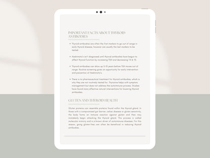 PLR hypothyroid patient booklet for passive income and client education