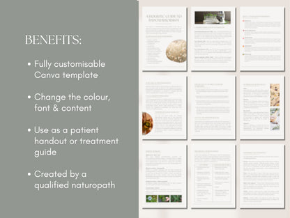 Hypothyroid management patient booklet for holistic health and naturopathic practices