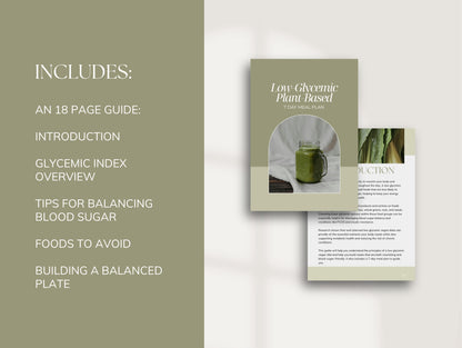 7 Day Low-Glycemic Vegan Meal Plan