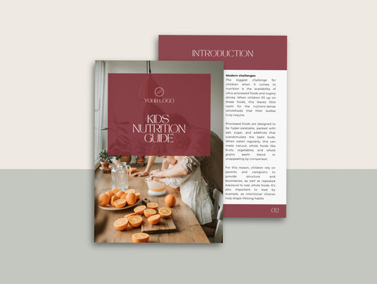 Kids Nutrition Booklet