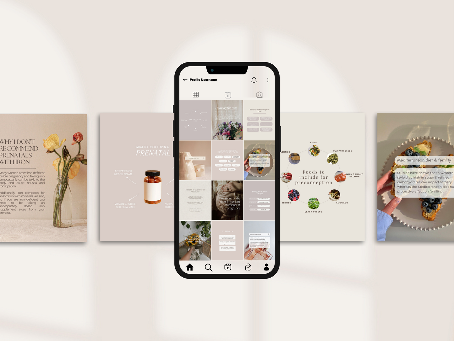 Fertility Instagram Canva Templates