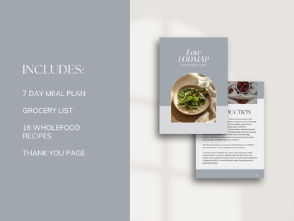 7 Day Low FODMAP Meal Plan