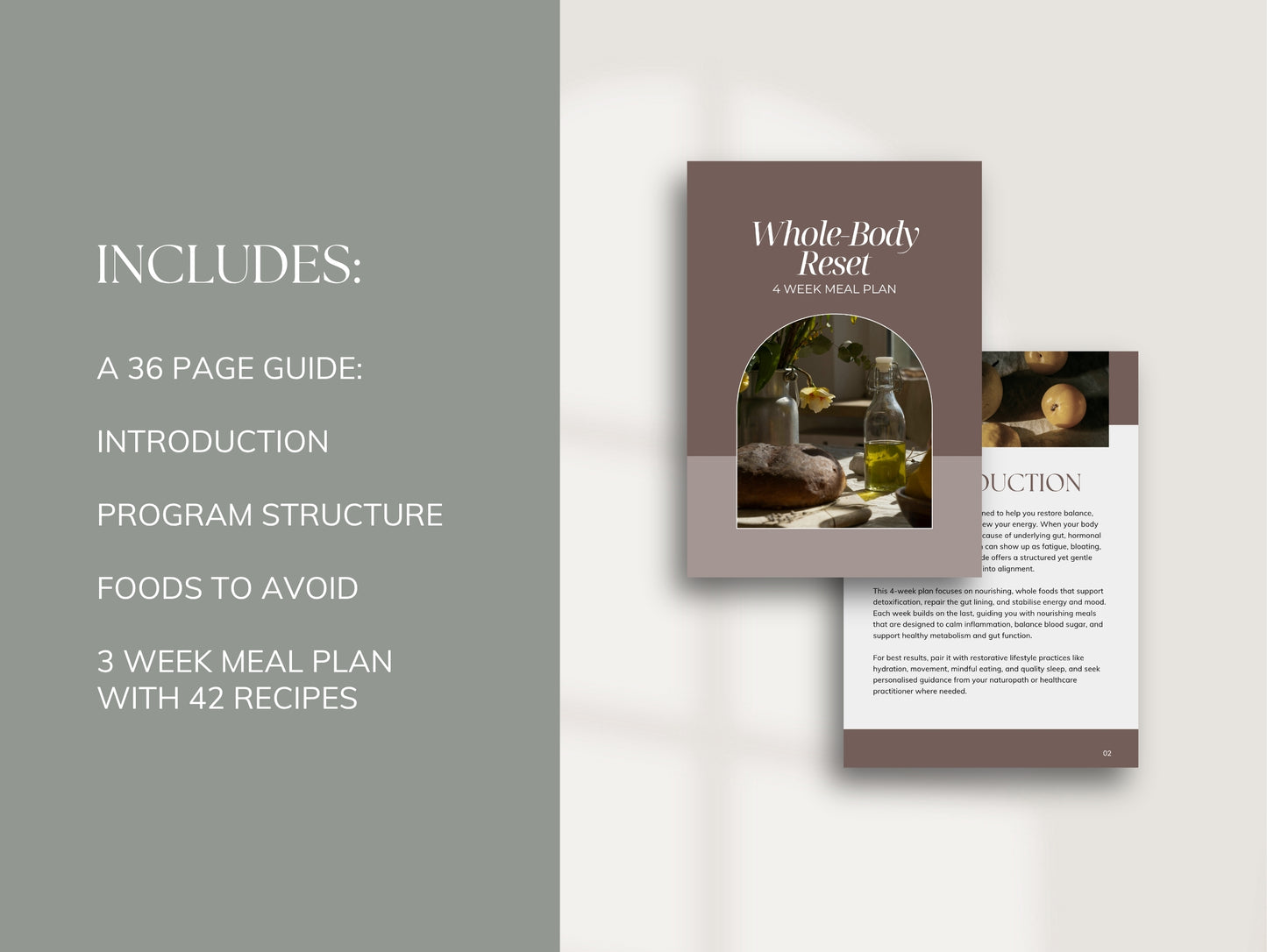 Whole-Body Reset 4 Week Meal Plan