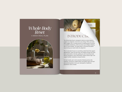 Whole-Body Reset 4 Week Meal Plan