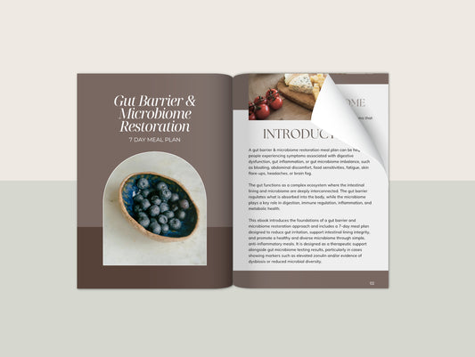 Gut Microbiome Meal Plan