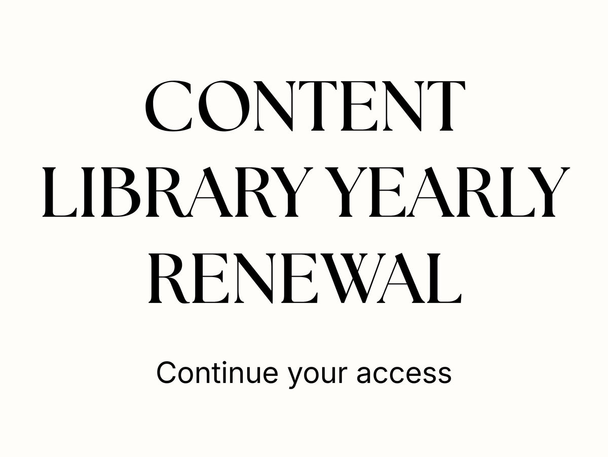 Content Library - Annual Membership Renewal