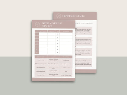 Menopause Worksheets