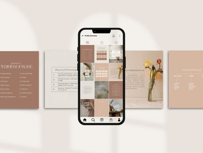 Perimenopause Instagram Canva Templates
