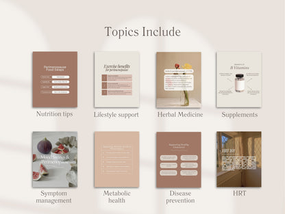 Perimenopause Instagram Canva Templates